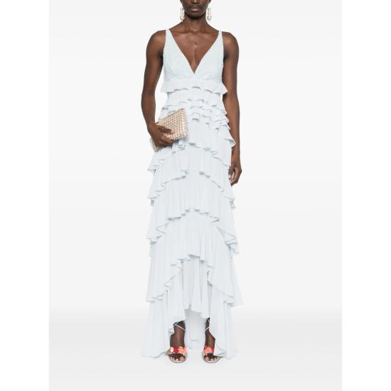 25SS 엘리자베타프랜치 롱 원피스 ABR4252E2 A28 BLUE - ELISABETTA FRANCHI