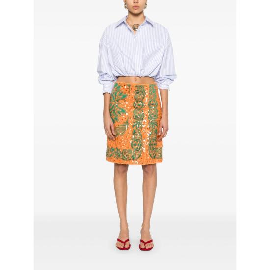 25SS 에트로 미디 스커트 99TJED6 WRFA0117 S9850 ORANGE - ETRO