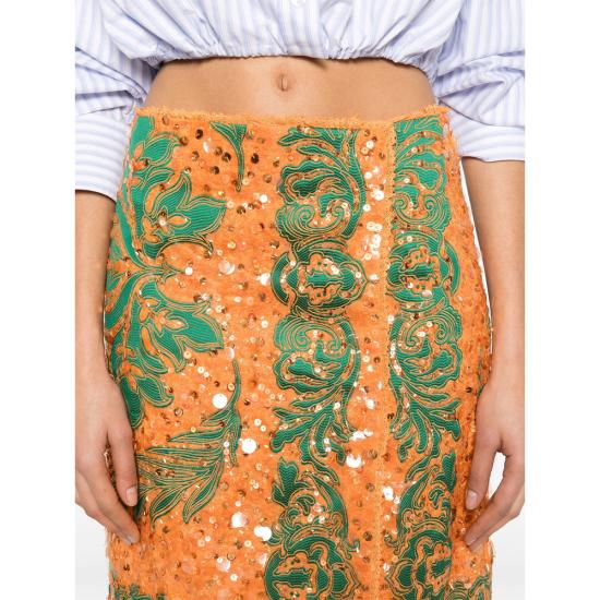 25SS 에트로 미디 스커트 99TJED6 WRFA0117 S9850 ORANGE - ETRO