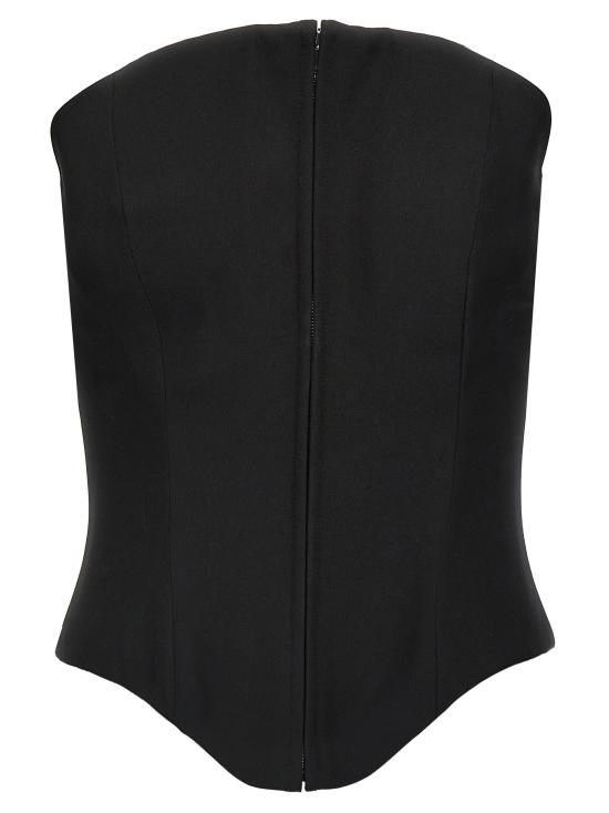 25FW 알렉산더 맥퀸 이브닝 티셔츠 819107QJADA1000 Black