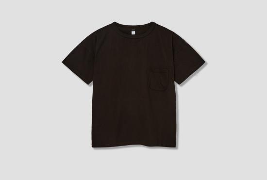 25SS 타이가 타카하시 반팔 티셔츠 LOT.601 티셔츠 - 머드 다이드 브라운 TTSS25601