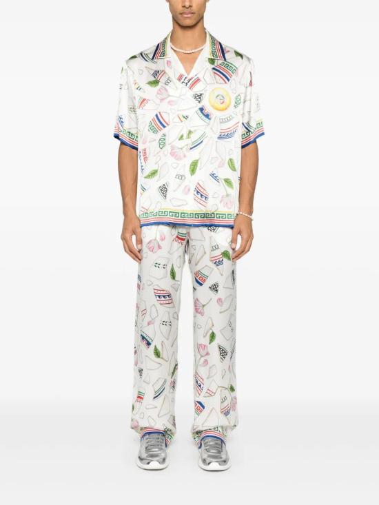 25SS 카사블랑카 스트레이트 팬츠 MPS25TR060 01 M - CASABLANCA