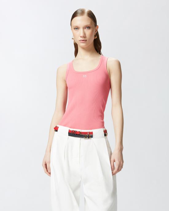 24FW 핑코 라운지 웨어 100807A2C1 N55 Coral assolato - PINKO