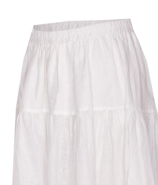 25SS MAURIZIO 미디 스커트 W04020679 WHITE White - OTHER BRANDS