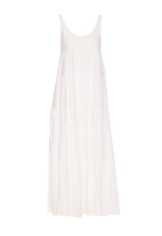 25SS 마이클 코어스 미디 원피스 MS582WLF4C 100 White