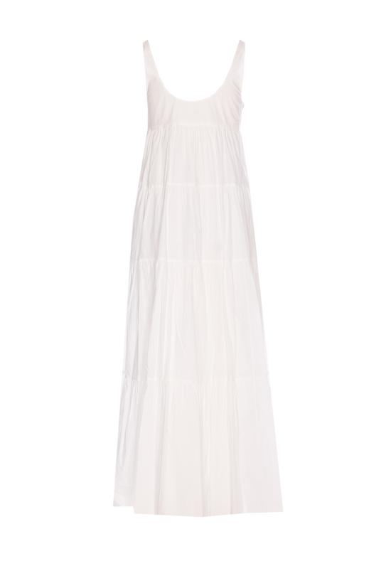 25SS 마이클 코어스 미디 원피스 MS582WLF4C 100 White - MICHAEL KORS