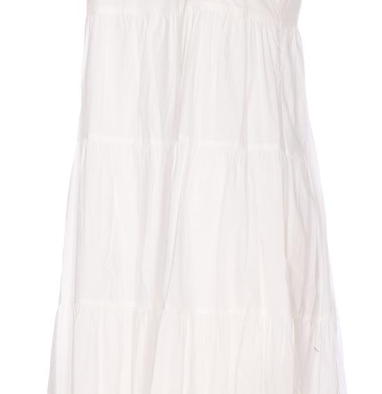 25SS 마이클 코어스 미디 원피스 MS582WLF4C 100 White - MICHAEL KORS