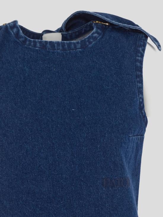 25SS 파투 민소매 티셔츠 TO1610216 661B Ink blue - PATOU