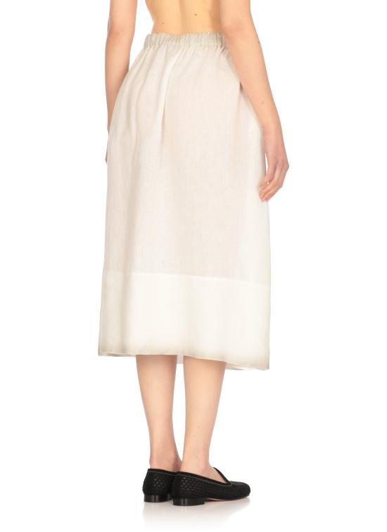 25SS 파비아나 필리피 미디 스커트 GND275F796 L3780142 White - FABIANA FILIPPI