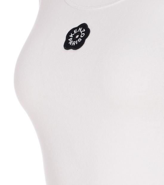 25SS 겐조 민소매 티셔츠 FF52TO7384SJ 01 White - KENZO