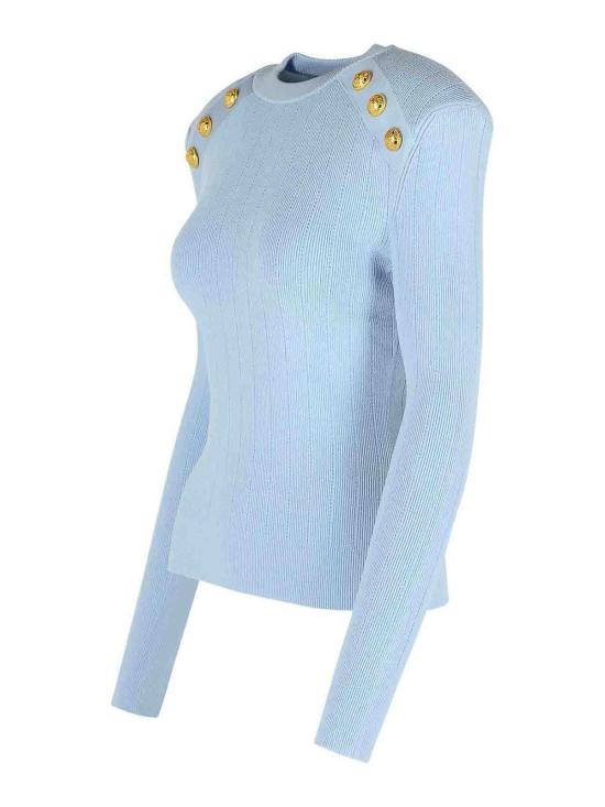 발망 스웨터 EF1KD001KB076AC Light Blue - BALMAIN