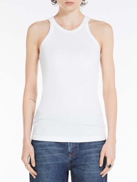 24FW 스포트막스 민소매 티셔츠 2412941011600004 White - SPORTMAX