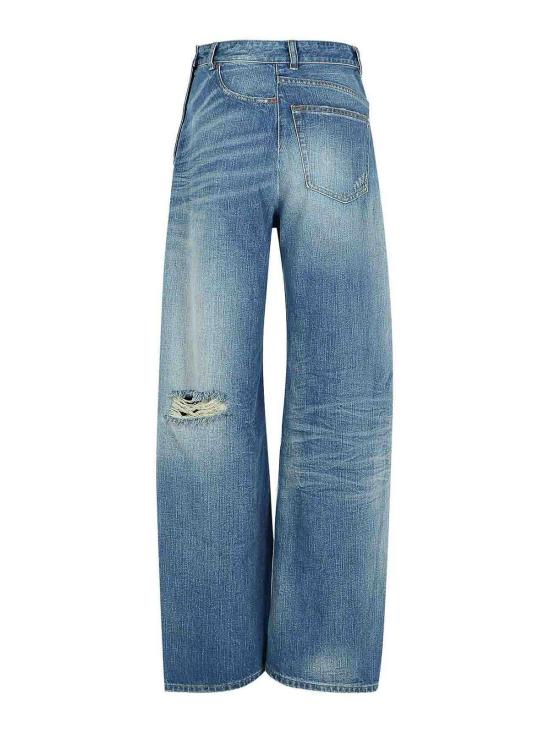  MM6 메종마르지엘라 스트레이트 팬츠 S52LA0243M30016961 Blue - MM6 MAISON MARGIELA