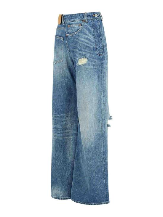  MM6 메종마르지엘라 스트레이트 팬츠 S52LA0243M30016961 Blue - MM6 MAISON MARGIELA