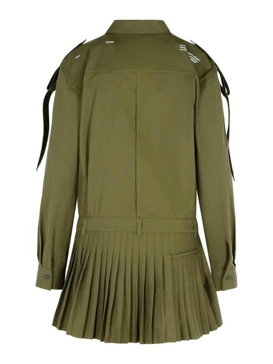  오프화이트 미디 스커트 OWDG00AS25FAB0025801 Green - OFF WHITE