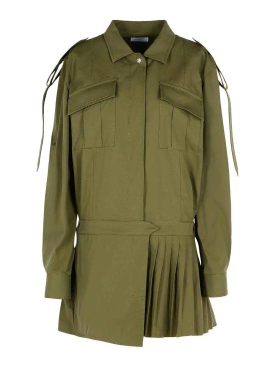  오프화이트 미디 스커트 OWDG00AS25FAB0025801 Green