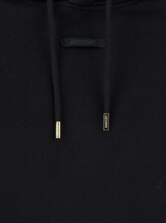25FW 자크뮈스 후드 티셔츠 241JS1622341990 Black - JACQUEMUS
