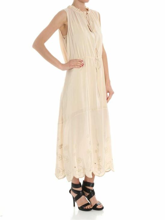  씨바이클로에 미디 스커트 CHS18URO0602227I Cream - SEE BY CHLOE'