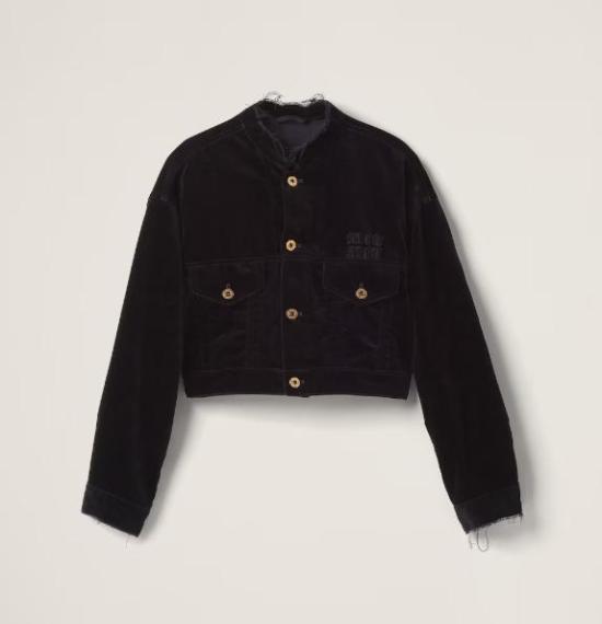 25SS 미우미우 자켓 ML1018157YF0002 BLACK DOM