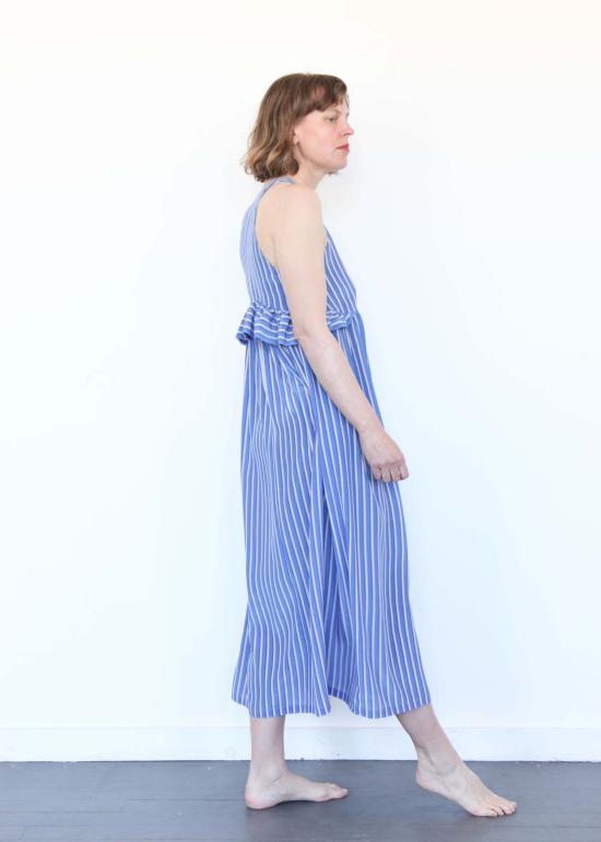  프로체 롱 원피스 프로셰 실크 스트라이프 맥시 드레스 - PROCHE