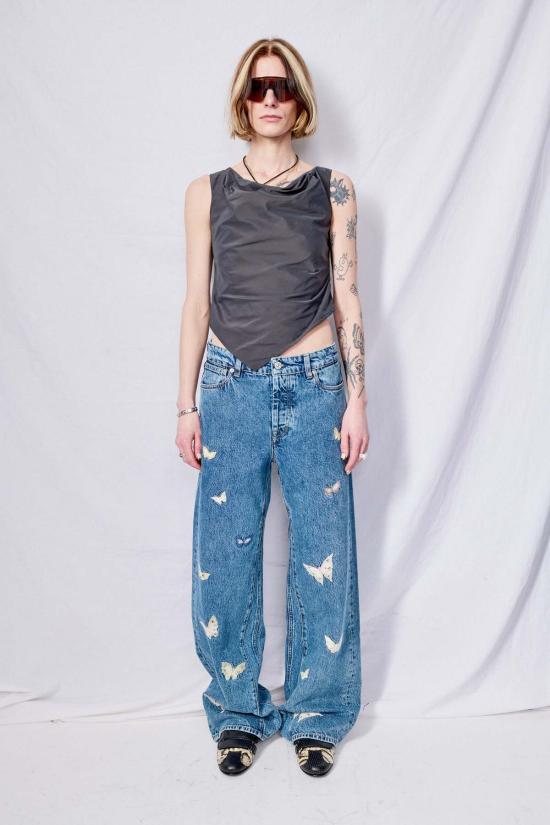  아워레가시 데님 팬츠 우리의 레거시 인디고 버터플라이 트레블 컷 인디고 - OUR LEGACY