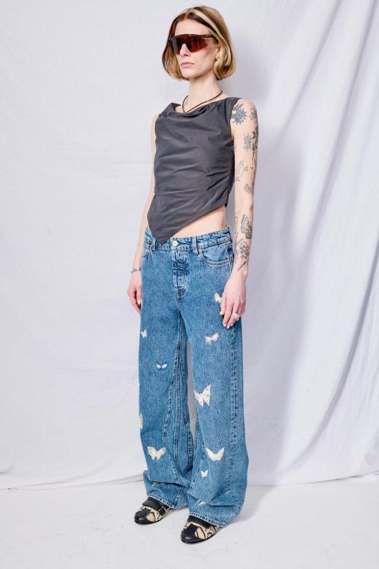  아워레가시 데님 팬츠 우리의 레거시 인디고 버터플라이 트레블 컷 인디고 - OUR LEGACY