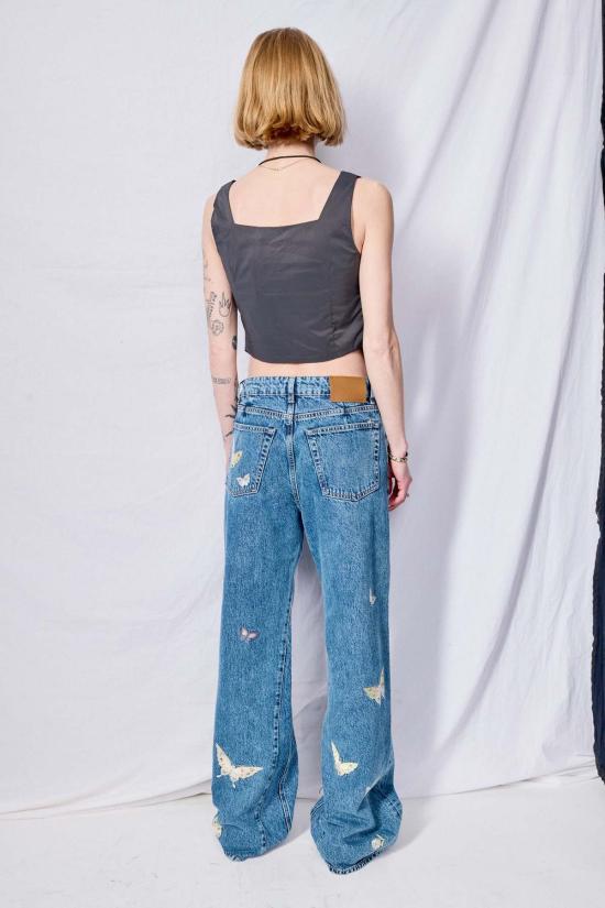  아워레가시 데님 팬츠 우리의 레거시 인디고 버터플라이 트레블 컷 인디고 - OUR LEGACY