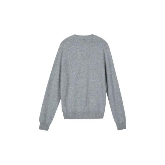 26SS 꼼데가르송 플레이 블랙 하트 니트 가디건 AX N024 051 2 AZ N024 051 2 LGRAY DOM - COMME DES GARCONS