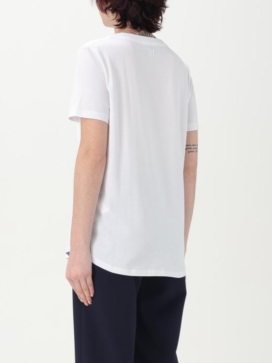 25FW 에스막스마라 반팔 티셔츠 2519971043600 001 White - 'S MAX MARA