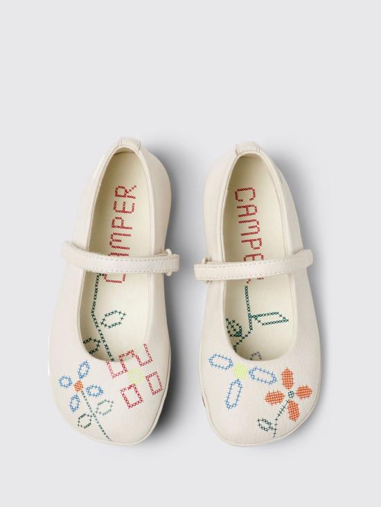 25SS [키즈] 캠퍼 레이스업 슈즈 K800486 007 TWINS 0 White - CAMPER