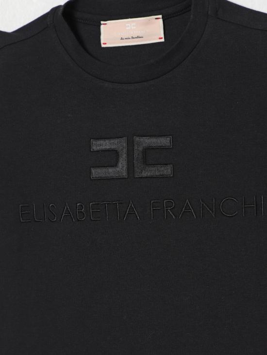 25FW [키즈] 엘리자베타프랜치 티셔츠 EFTS2310JE006 N000 Black - ELISABETTA FRANCHI