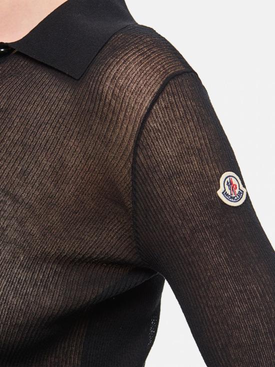 25FW 몽클레어 폴로 티셔츠 9A00005M1732 999 Black - MONCLER