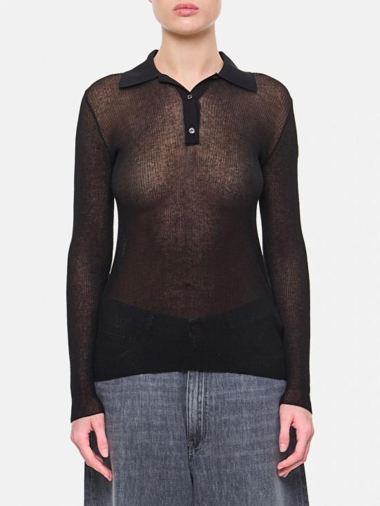 25FW 몽클레어 폴로 티셔츠 9A00005M1732 999 Black