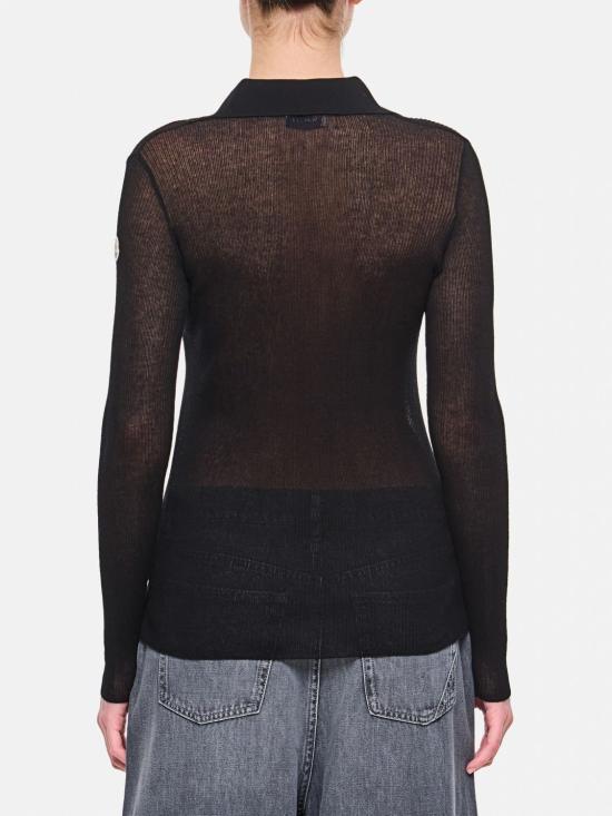 25FW 몽클레어 폴로 티셔츠 9A00005M1732 999 Black - MONCLER