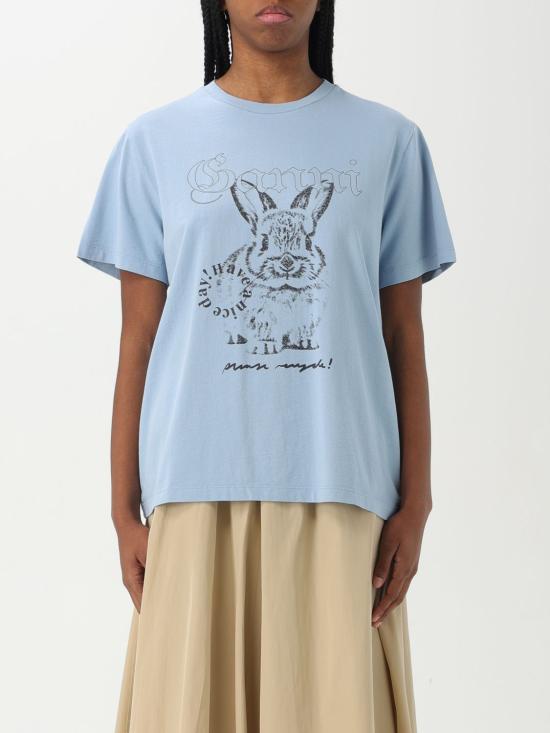 25SS 가니 반팔 티셔츠 T4155 326 Gnawed Blue