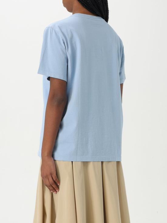 25SS 가니 반팔 티셔츠 T4155 326 Gnawed Blue - GANNI