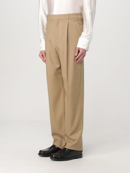 25FW 생로랑 스트레이트 팬츠 821899Y405W 7557 Camel - SAINT LAURENT