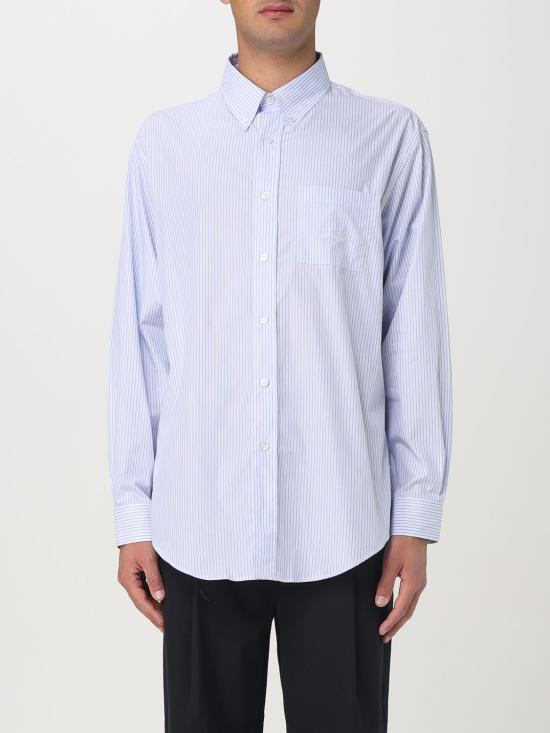 25SS 드롤드무슈 긴팔 셔츠 SH171CO151 LIGHT BLUE Striped