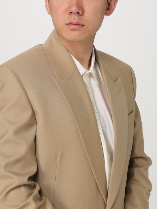 25FW 생로랑 수트 자켓 821895Y405W 7557 Camel - SAINT LAURENT