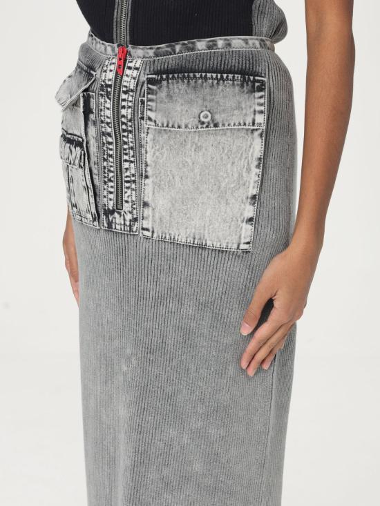 25SS 디젤 스커트 A174700QMAN 900 Black - DIESEL