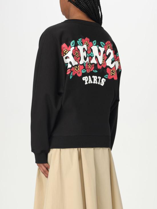 25SS 겐조 스웨터 FF52SW1704MT 99J Black - KENZO