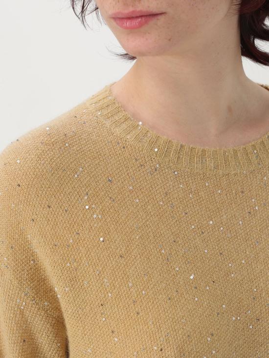 25FW 파비아나 필리피 시퀸 스웨터 MAD265F040D817 778 Gold - FABIANA FILIPPI