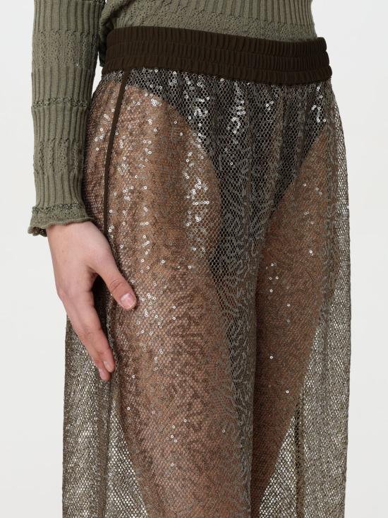 25SS 핑코 스트레이트 팬츠 105009A2EX X26 Brown - PINKO