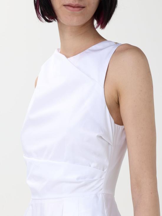 25SS 엘리자베타프랜치 롱 원피스 ABT52 100 White - ELISABETTA FRANCHI