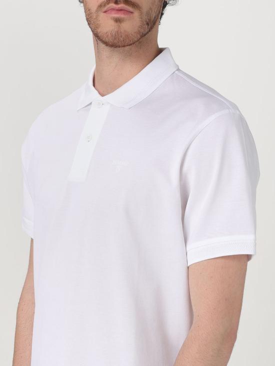 25SS 바버 폴로 티셔츠 MML1464 WH11 White - BARBOUR