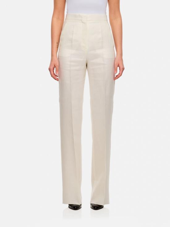 25FW 막스마라 스트레이트 팬츠 2511131122600 001 White