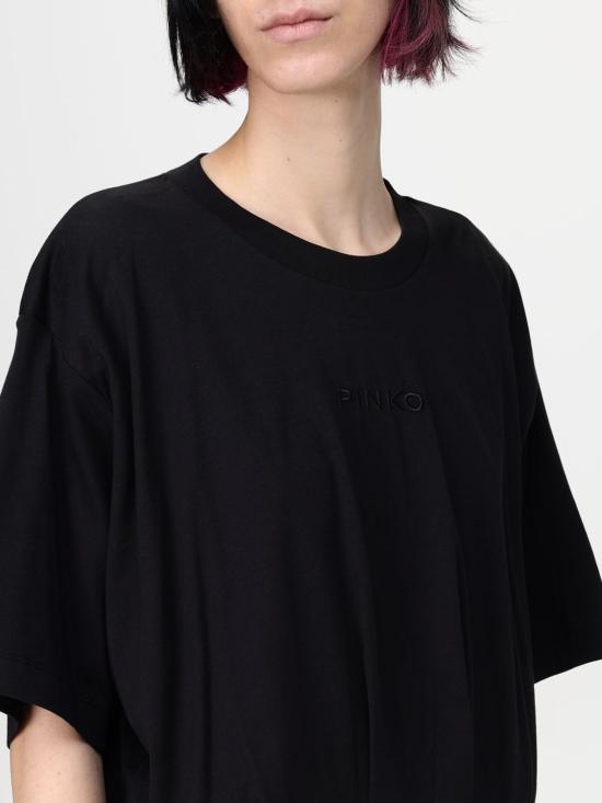 25FW 핑코 반팔 티셔츠 104257A2F8 Z99 Black - PINKO