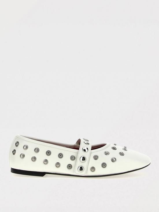 25SS 스텔라 맥카트니 플랫 슈즈 810473W1IL0 9001 White