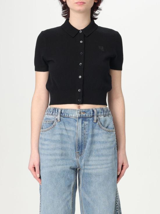 25SS 티바이알렉산더왕 폴로 티셔츠 4KC1253068 001 Black