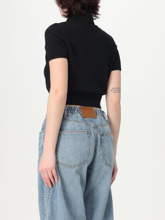 25SS 티바이알렉산더왕 폴로 티셔츠 4KC1253068 001 Black - T BY ALEXANDER WANG